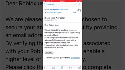 How To Verify Email In Roblox Youtube