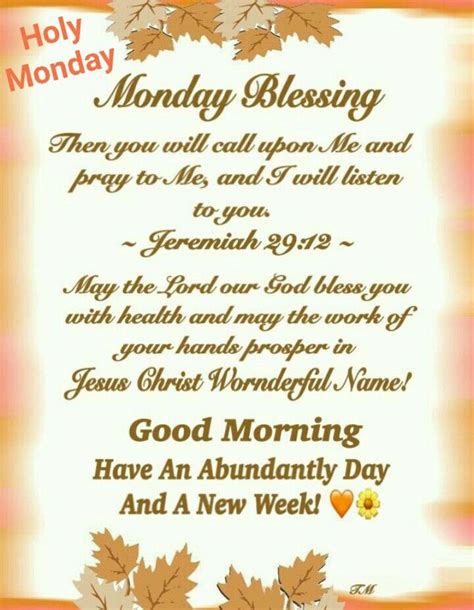 The start of a week should be a. Holy Monday Blessing for everyone. 🙏 Keep on staying safe ...