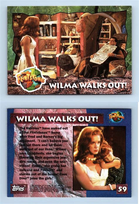 Wilma Walks Out 59 The Flintstones 1993 Topps Trading Card