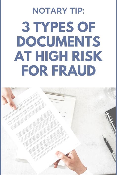 Notary Tip 3 Types Of Documents At High Risk For Fraud Notary