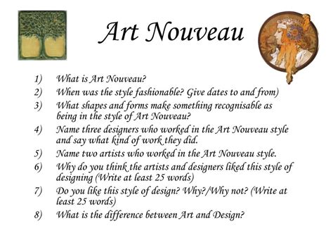PPT - Art Nouveau PowerPoint Presentation, free download - ID:3832224