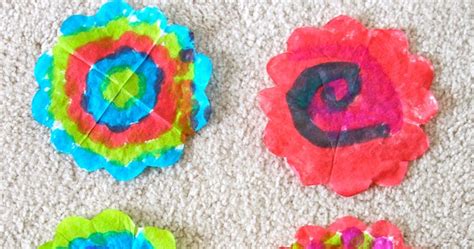 Hollys Arts And Crafts Corner Craft Project Tie Dye Spring Flowers