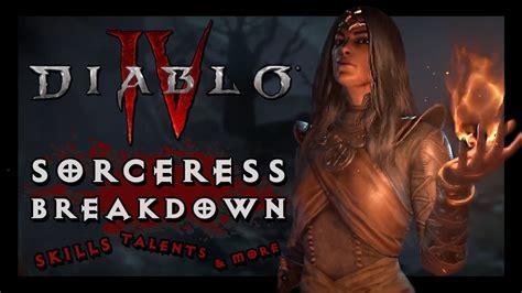 Diablo 4 NEW  Sorceress Breakdown  All Skills, Talents, Spells (demo