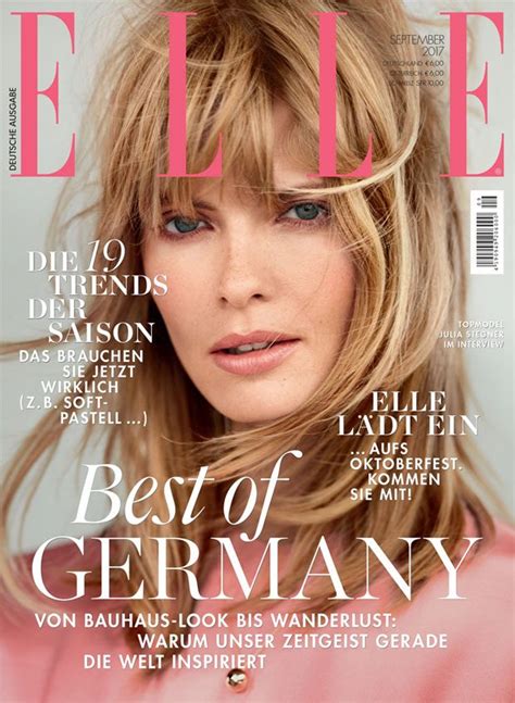 Julia Stegner For Elle Germany Cover Story By Alexei Hay Moda News