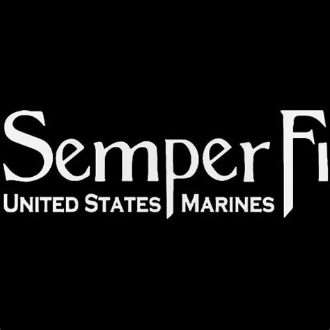 Semper Fi Us Marines Vinyl Decal Sticker