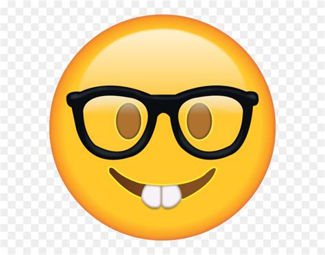 Smiley Face Emoji Nerd