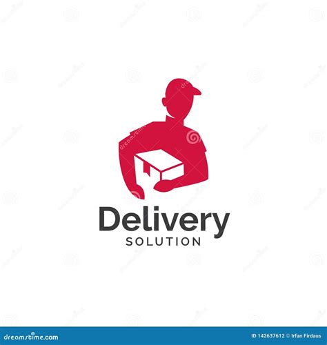 Delivery Solution Logo Design Stock Vector Illustration Of Cargo