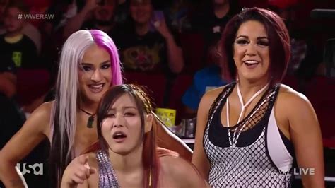 wwe raw results recap grades bayley iyo sky and dakota kai put the women s division on