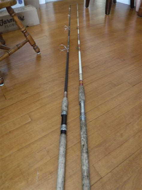 2 VTG 9 foot Fishing Rods ~ $10.00 each ~ ZebFlex FasTaper ...