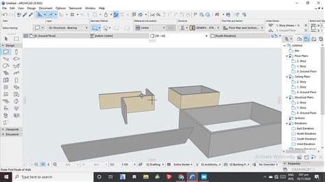 How To Draw A Wall Slanted Wall And Curved Walls In Archicad 24 Youtube