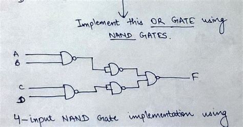 Engineering Concepts 4 Input Nand Gate Using 2 Input Nand Gates