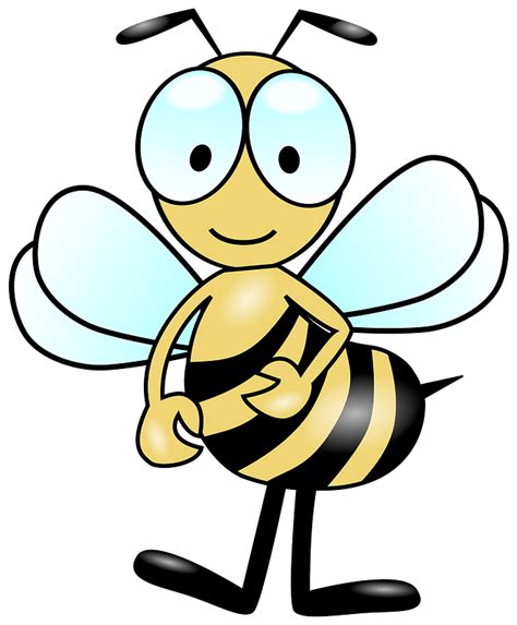 Smiling Bee With Big Eyes Clipart Free Download Transparent Png