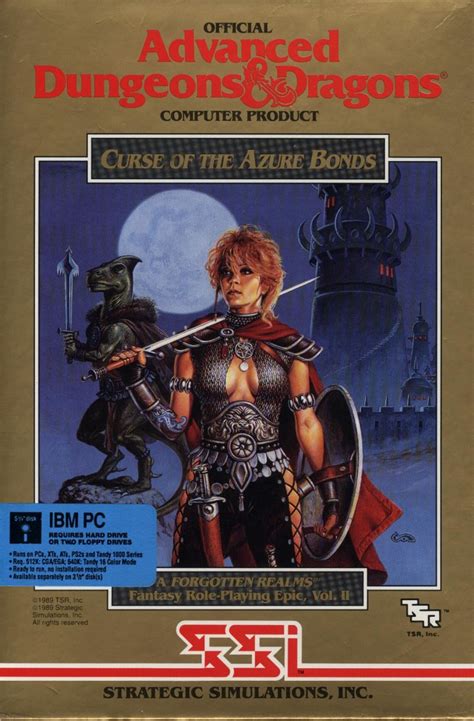 This page is a stub: Curse of the Azure Bonds (1989) box cover art - MobyGames