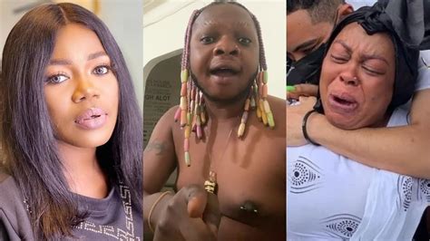 breaking nana tonardo tears as replies afia schwar over her comment on mzbel s death that to be