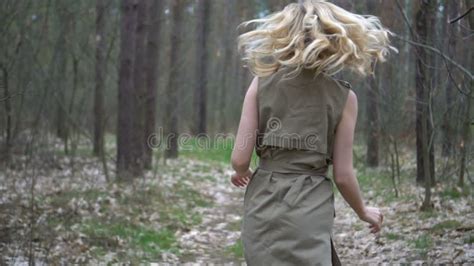 Blonde Woman In The Forest Stock Footage Video Of Face 69915716