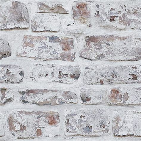 Buy Arthouse Whitewashed White Brick Wallpaper Photographic Design