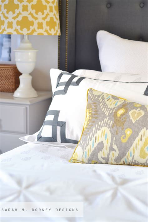 Sarah M Dorsey Designs Updated Master Bedroom Pillows