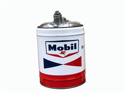 Late 1950s Early 60s Mobil Oil Can