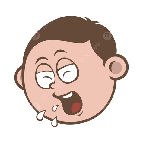 Gambar Ekspresi Kartun Wajah Anak Laki Laki Batuk Flu Boy Batuk Batuk