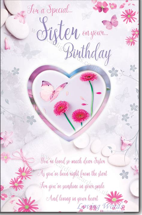 Special Sister Birthday Greeting Cards By Loving Words
