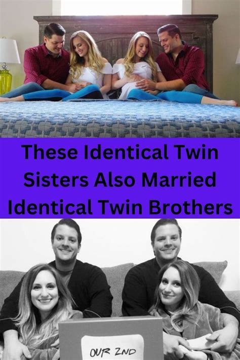 You Re Not Seeing Double These Identical Twin Sisters Also Married Identical Twin Brothers In