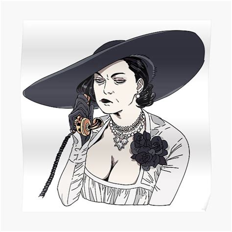 Lady Dimitrescu Pout Poster For Sale By Memeyourlife Redbubble