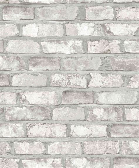 Wallpaper Grandeco Exposed Warehouse Clinker Bricks Vintage Stone Grey