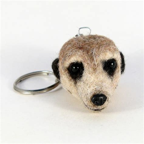 Image Detail For Needle Felted Meerkat Keychain Fob Africa Animals