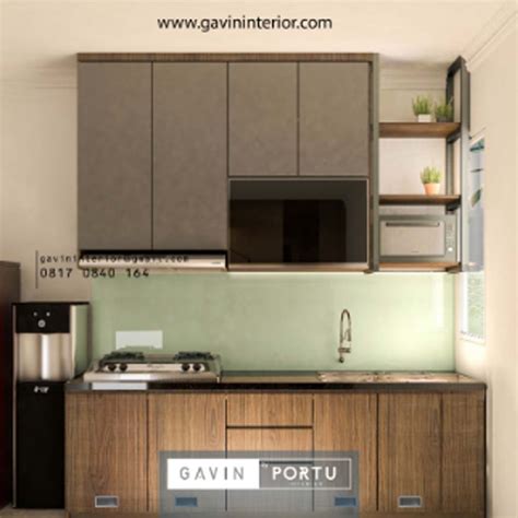 Desain kitchen set modern minimalis dengan kombinasi material berbeda. Buat Desain Kitchen Set Minimalis Modern Di Cluster ...