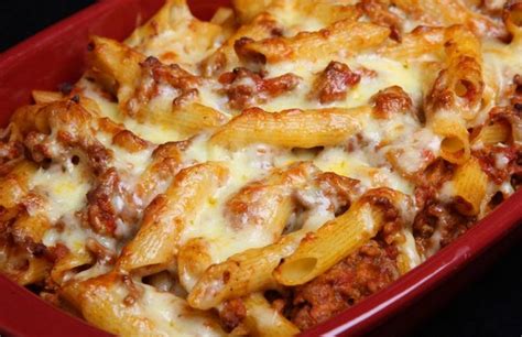 Gratin de Pâtes à la viande Hachée Recette Plat