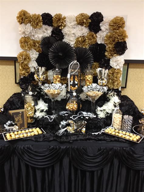 great gatsby themed candy buffet by sweet girls candy buffet gatsby party decorations gatsby