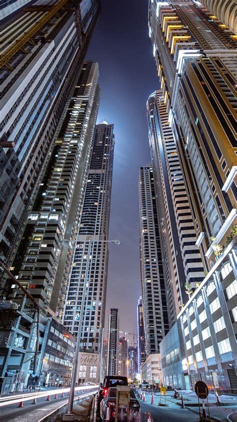 Cityscape City Architecture Skyscraper Building Birds Eye View Dubai