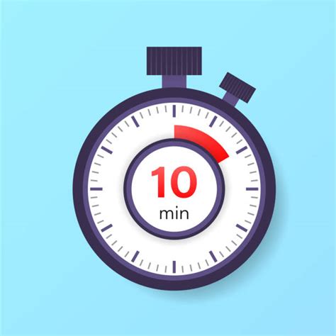 Time Icon 10 Minutes Symbol Vector Design Elements Illustrations