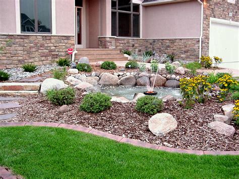 Flower Bed Patio Backyard Cheap Home Landscaping Ideas Front Yard On A
