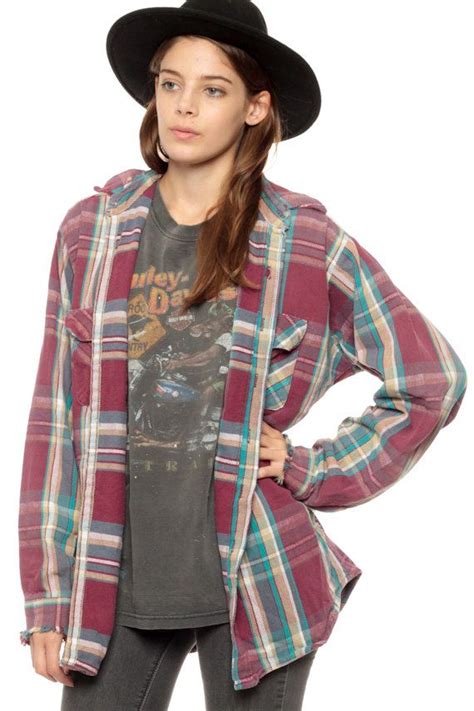 90s Grunge Flannel Shirt Plaid Shirt Distressed By Shopexile Grunge