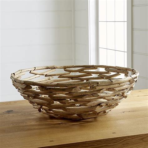 Crate And Barrel Driftwood Centerpiece Bowl Driftwood Centerpiece