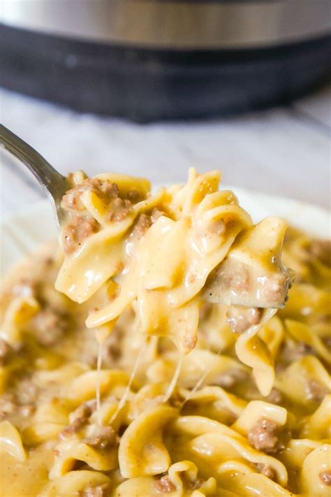 This beef and noodles recipe is an affordable and quick dinner to make for the family and has been a favorite through many generations. Instant Pot Cheesy Ground Beef and Noodles is an easy ...