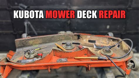 Kubota Mower Deck Repair Part 1 Youtube