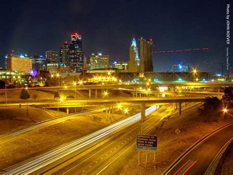 Kansas City Skyline At Night 3 Mar 2018 A View Of The