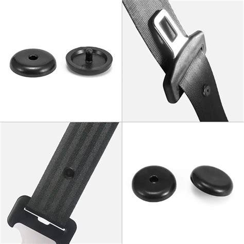 20pcs safety car seat belt stopper black beige plastic spacing limit buckle clip retainer