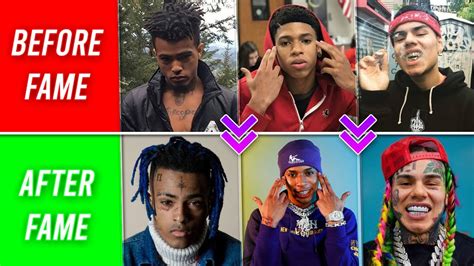 rappers before and after fame youtube