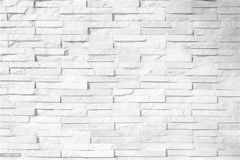 Seamless Texture Of White Stone Wall A Rough Surface With Space For