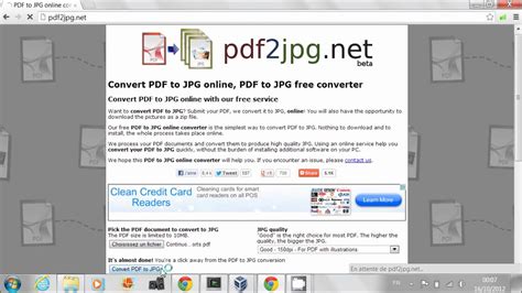First, you need to add a file for merge: Convert PDF to JPG with Pdf2Jpg.net - YouTube