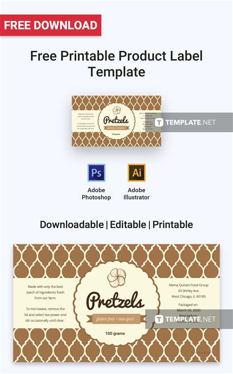 Product Label Design Templates Free