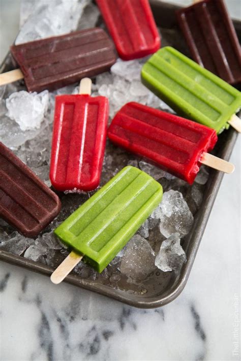 Smoothie Popsicles Fruit And Veggie The Little Epicurean Recipe