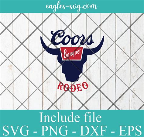 Coors Banquet Rodeo Beer Logo Coors Light Svg Png Dxf Cricut Silhouette