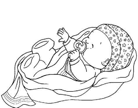 Baby Coloring Pages For Kids Clip Art Library
