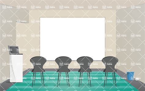 120 Room Backgrounds Vector Collection Presentation Room With Chairs