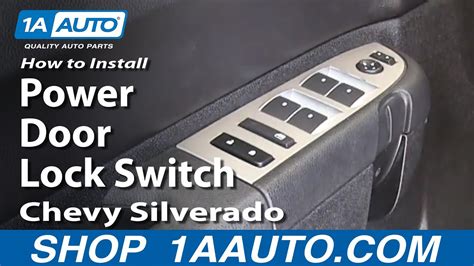 How To Replace Power Door Lock Switch Chevy Silverado Youtube