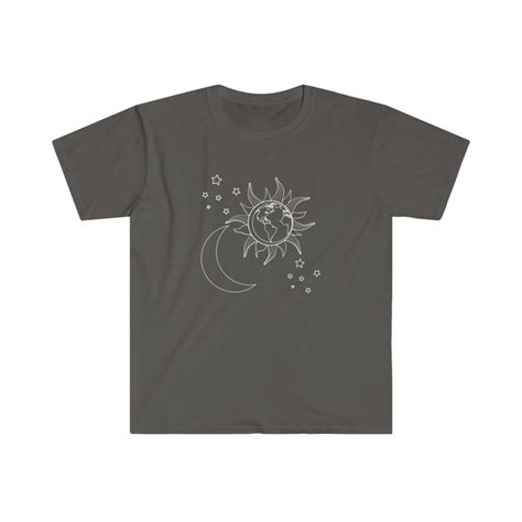 Celestial Moon Sun Star T Shirt Etsy